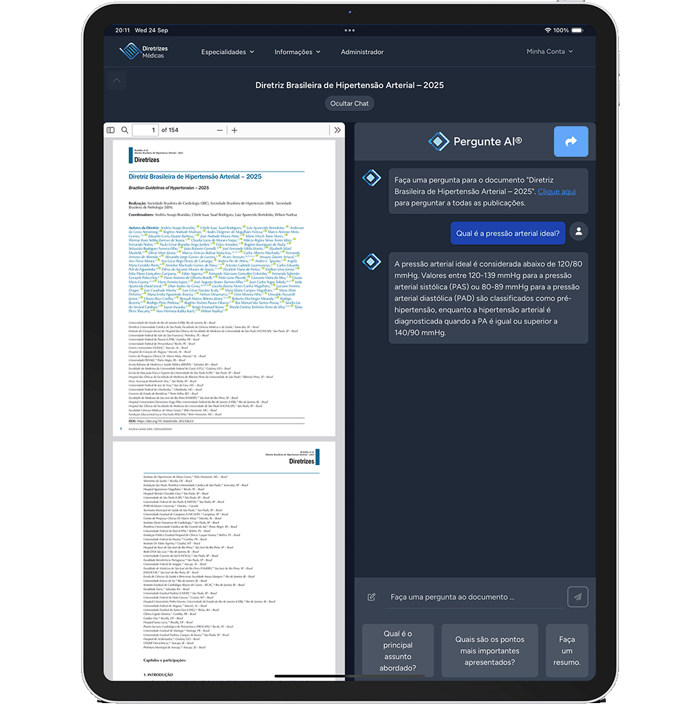 IA respondendo com base nas diretrizes